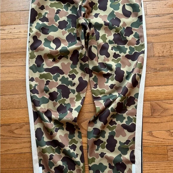 Palm Angels Camo Track Pants in Green, Brown, Black